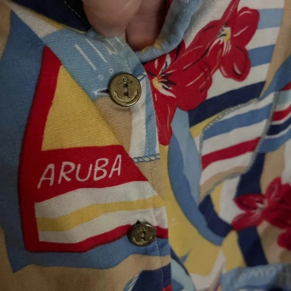 Erika II Vintage women’s button down tropical size 3x Hawaiian shirt multicolor - Picture 4 of 5